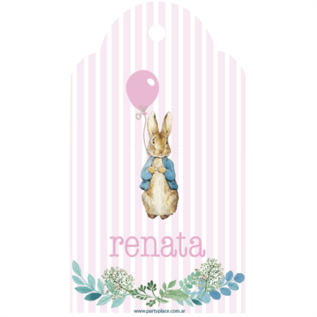 Tarjetas largas con cinta Peter Rabbit 24u Pers